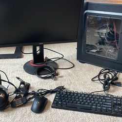Gaming Pc Gtx 1060 I5 6500 W/ 144hz Monitor Gaming Mouse, Headset