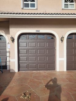 Single Car DARK BROWN Garage Door, Free Install - New! By Local GC, Top Rated