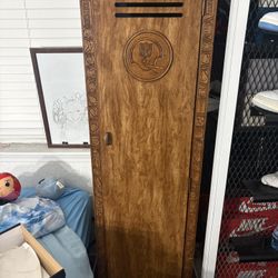 CARVED NFL FOOTBALL LOCKER