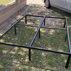 Full Bed Frame With Wooden slats 