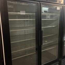 True Two Door Glass Refrigerator 