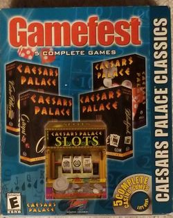 Gamefest 5 Complete Games Caesars Palace Classics, PC CD ROM