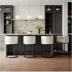 Modern Bar Stools White