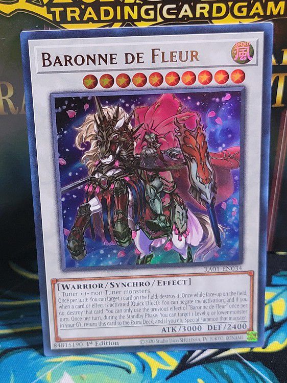 YUGIOH Baronne De Fleur Ultra Rare RA01- EN034 1st Edition Mint