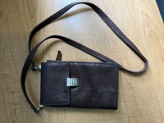 New Authentic Brown Leather Ladies Hand Bag/wallet 