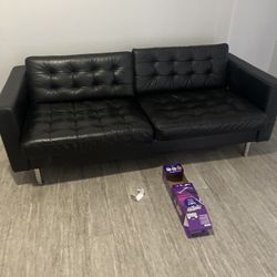 Black Leather Couch