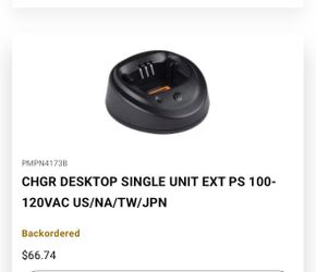 Motorola walkie single desktop chargers