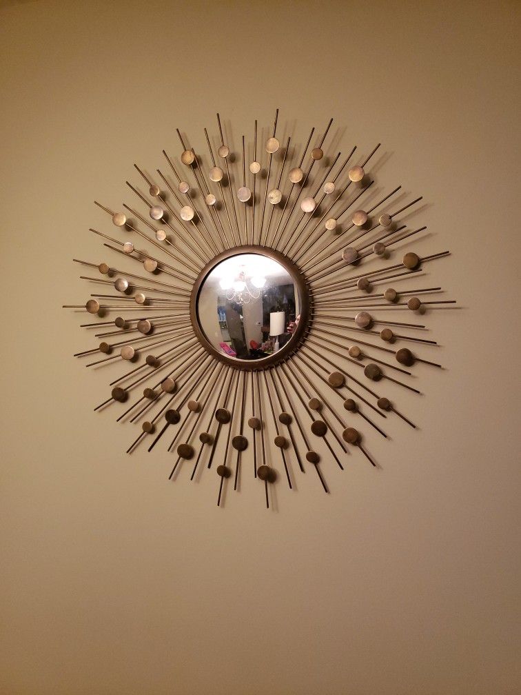 Solid Brass Arteriors Mirror