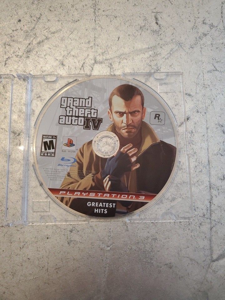 GRAND THEFT AUTO IV GTA 4 PS3 PlayStation 3 DISC ONLY video game