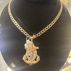 14k Necklace And Pendant 