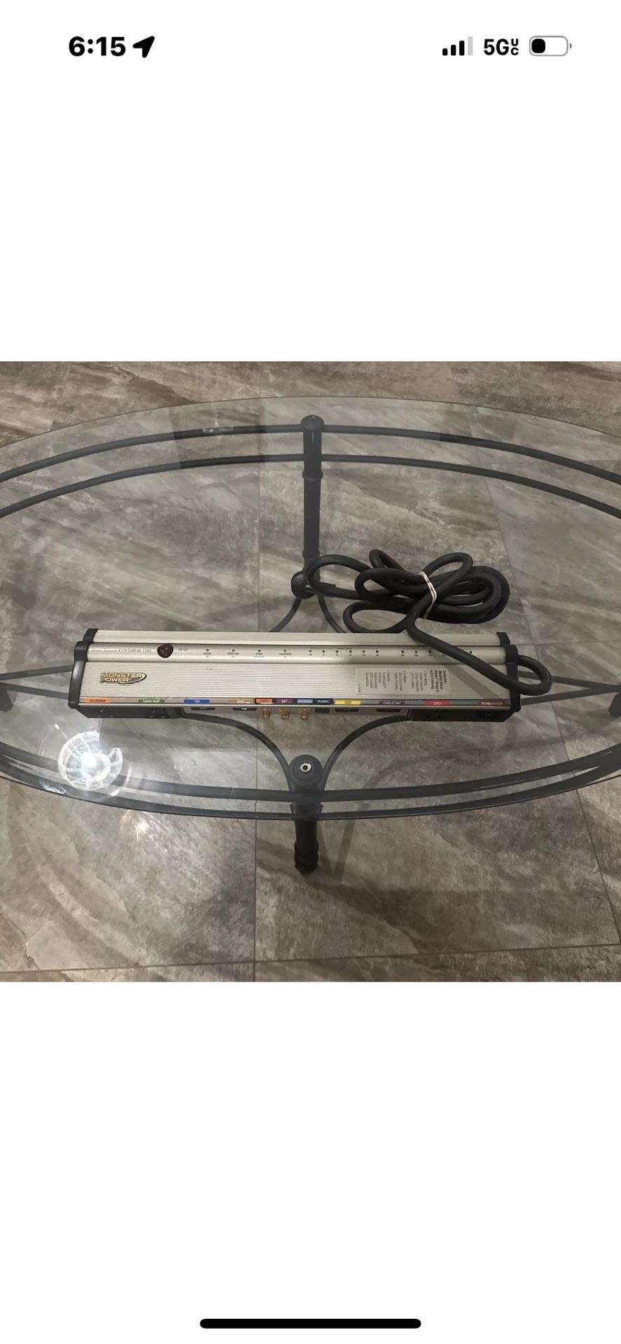 Monster Power Bar 1100 Power Strip Home Theater Surge Protector