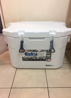 coleman esky 85 quart cooler white
