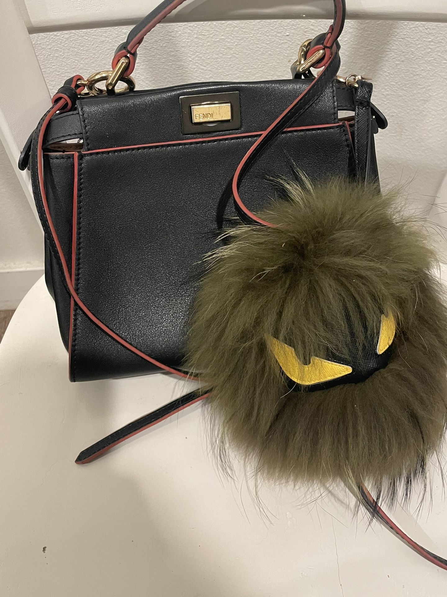 FENDI Peekaboo bag w/ Monster