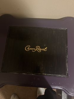 Crown royal Purple and black End table