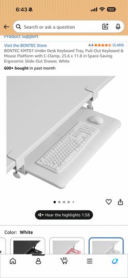 Under Desk Keyboard Tray