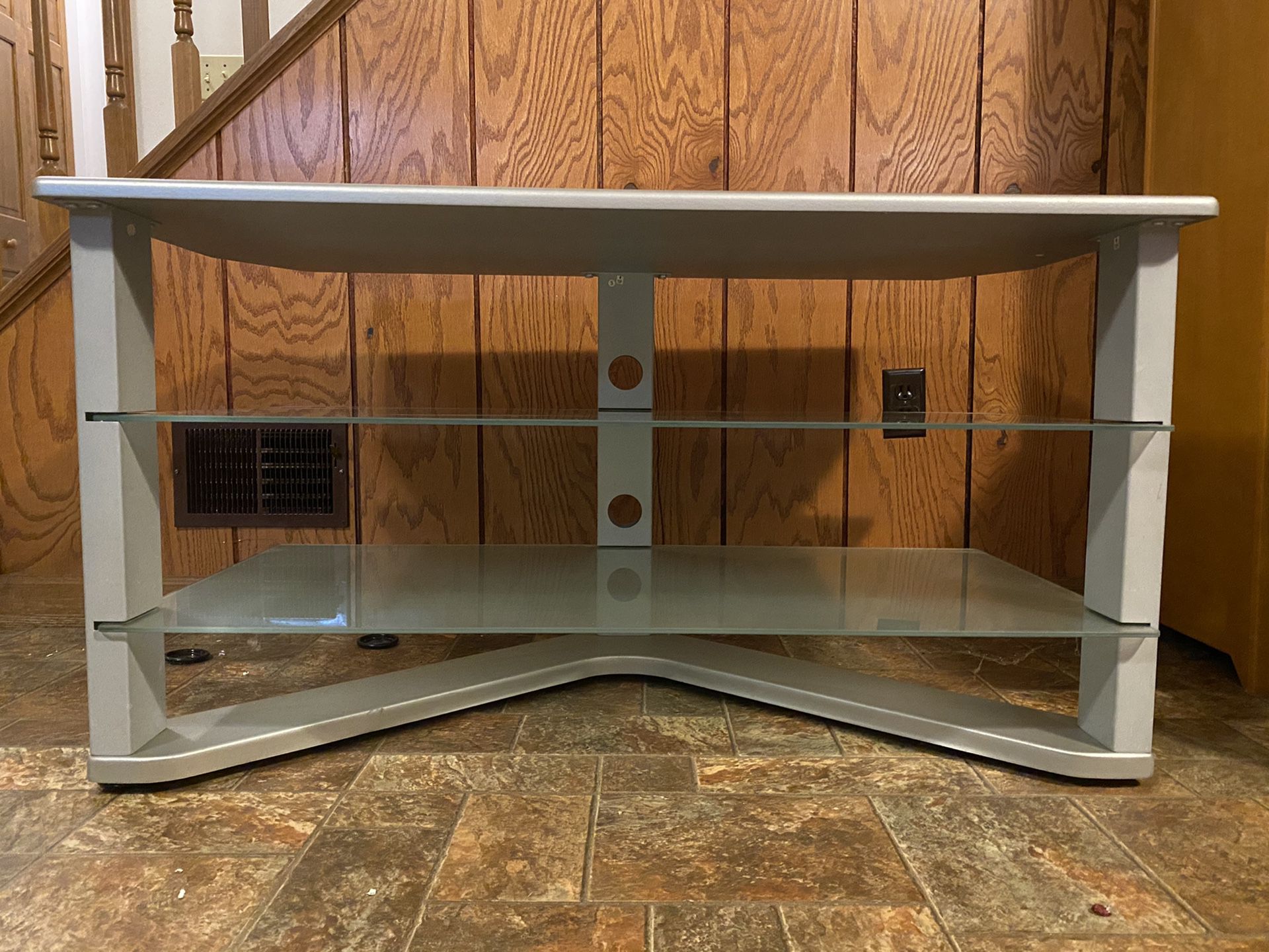 TV Stand Metal and Glass