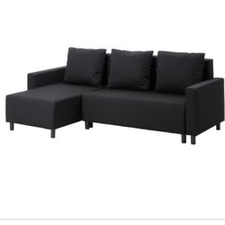 *Free Delivery* Ikea Black Couch Sofa Sleeper Bed