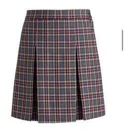 MM Plaid Kick Pleat Skirt School Uniform (New)