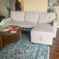 Sectional couch for small space (seats 3)