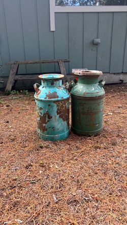 Old milk, jugs