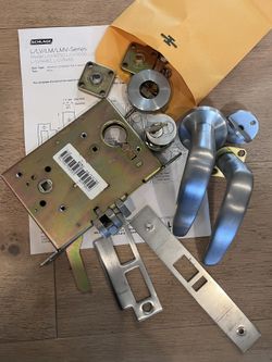 Shlage Exterior Mortise Lock Set, Brushed Stainless Steel