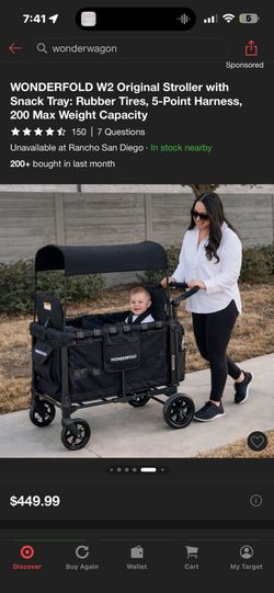 Brand New Wonderfold Wagon For 2 Seaters