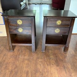 Asian Style Wood Bedroom Set 5 Pc