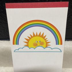 Vintage Sangamon Rainbow Notepad 5.8 X 8" 36 Sheets USA Unused
