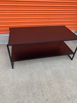 Dark brown coffee table