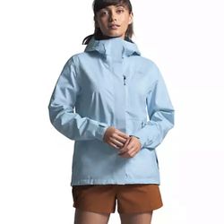 North Face Medium Blue Rain Jacket HyVent DT Size M Light Wind Breaker. Condition is "Pre-owned". Some peeling inside, see pictures ask questions and