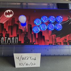 Qanba Crystal Arcade Stick For PS4/PS5 w/ Custom Artwork