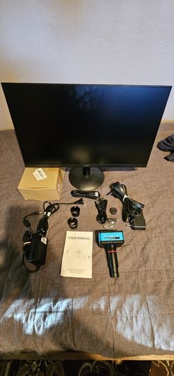 Microscope Camera 4k With Monitor And Adapters