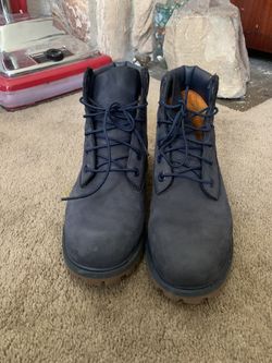 Navy Blue Timberlands size 7