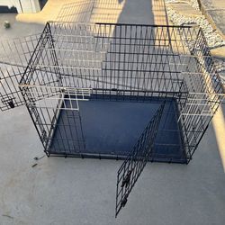 Heavy-Duty Large Dog Crate / Pet Kennel (Approx. 36–40”)