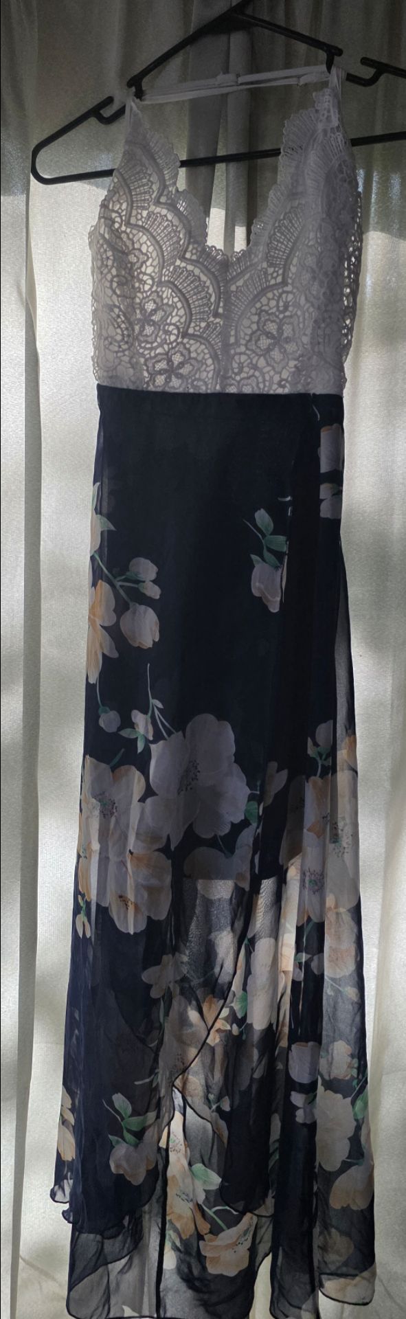 Blooming Jelly Floral Asymmetrical Maxi Dress - Size M