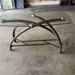 Glass TV stand