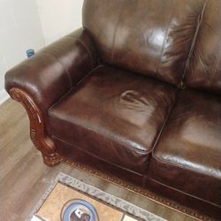 Nice Leather Sofa Like New