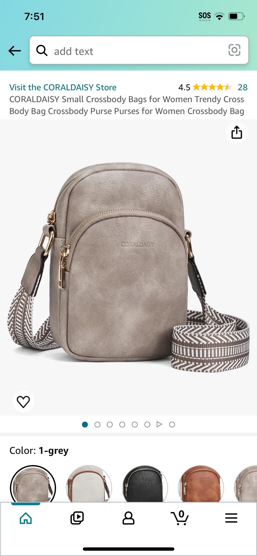 CORALDAISY Small Crossbody Bags for Women Trendy Cross Body Bag Crossbody Purse Purses for Women Crossbody Bag