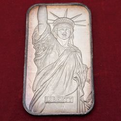 Silver .999 bar 1oz. MTB Engelhard 1986
