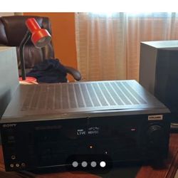 Sony Stereo Receiver with 2 Speakers – Great Sound