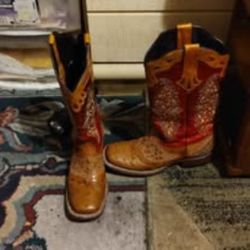 Male Ostrich Boots