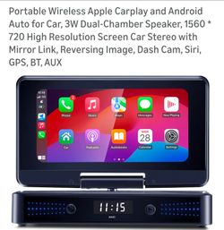 Portable CarPlay with Speaker Android & Apple