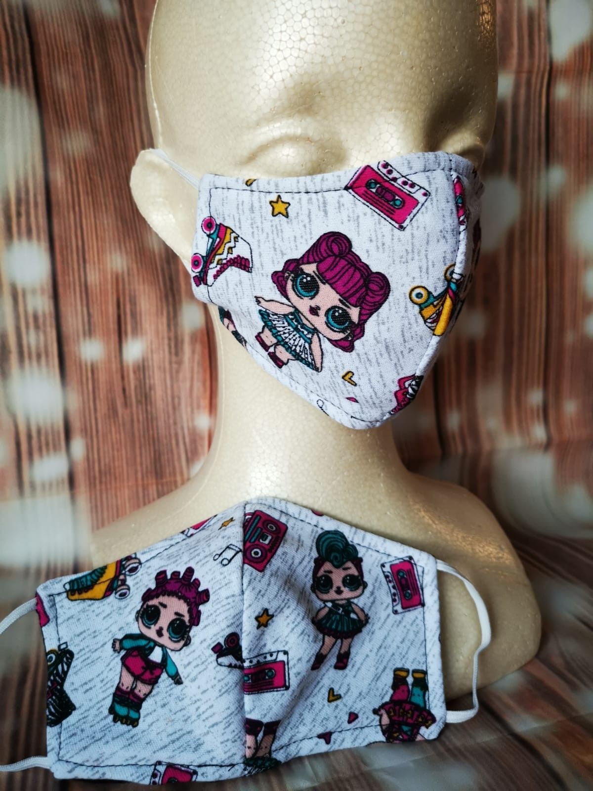Kids Face mask, Facemask (Lol girl): Hand made mask, reversible, reusable, washer and dryer safe. #girls clothes