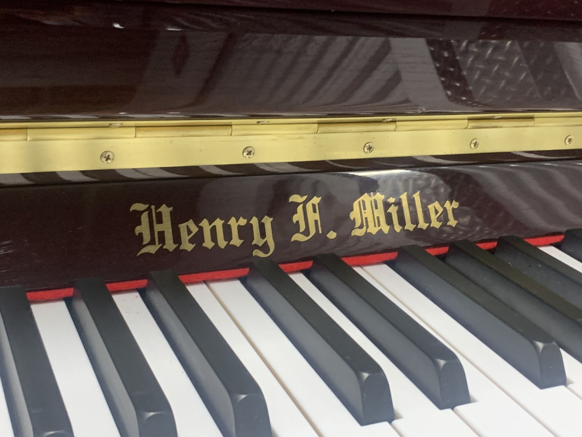 New Henry F Miller Studio Piano