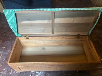 Vintage Wooden Storage Trunk Chest