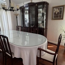 Dinning Table and Hutch 