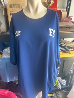 Umbro Men's Blue El Salvador National Team soccer jersey as is size 2Xl as is