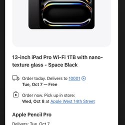 🔥 iPad Pro M4 (12.9) – 1TB – Like New! 🔥