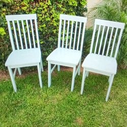 3 Farmhouse Chairs.