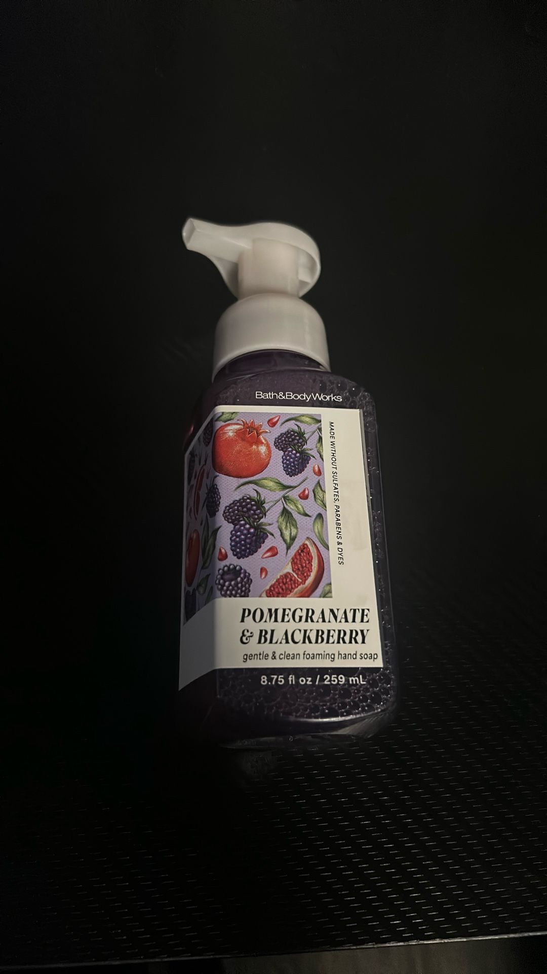 pomegranate blackberry foaming hand soap from bb&w